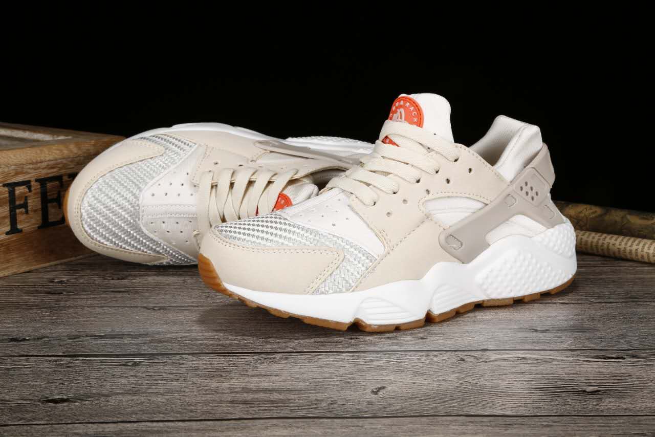 New Women Nike Air Huarache 1 Light Pink White Shoes